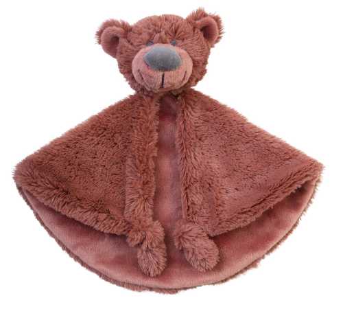 Schmusetuch Bär Bobbie rostrot 29 cm